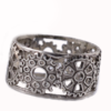 Silver gears ring