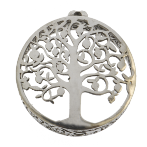 Silver Pomegranate Tree Pendant