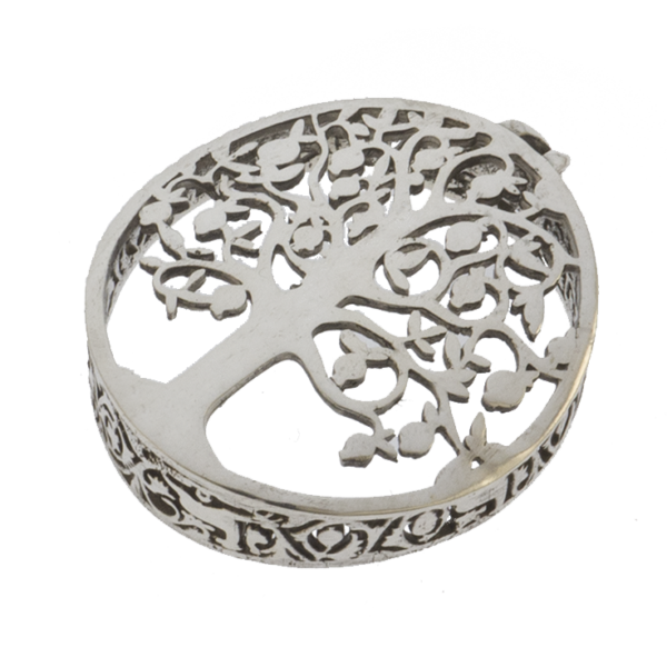 Silver Pomegranate Tree Pendant
