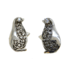 Adorable Penguin Silver Earrings