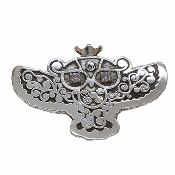 Friendly Owls Silver Pendant