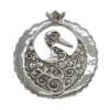 Leleka Crane Silver Pendant