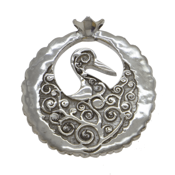 Leleka Crane Silver Pendant