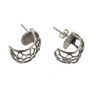 Silver Pebble Earring (Short)