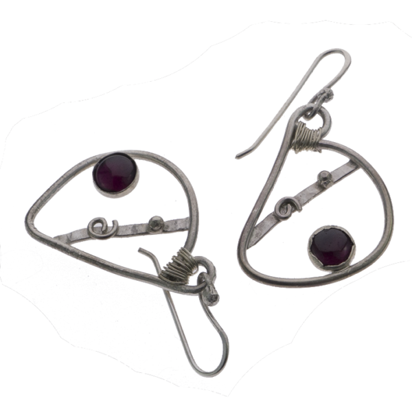 Silver Mandolin Earrings